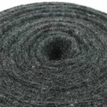 položky Plstená stuha tmavošedá 15cm 5m