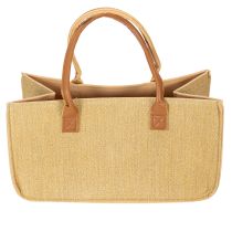 položky Plstená taška s rafiovým vzhľadom 50 cm x 25 cm x 25 cm