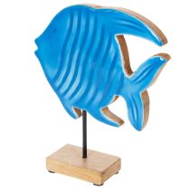 položky Drevená figúrka ryby, námorná dekorácia, ručne vyrobená stolová dekorácia do obývačky, 22 cm