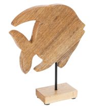 položky Drevená figúrka ryby, námorná dekorácia, ručne vyrobená stolová dekorácia do obývačky, 22 cm