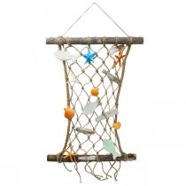 položky Dekorácia rybárska sieť na stenu dekorácia ryba námorná dekorácia 38x50cm