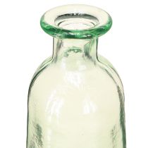položky Dekorácia na fľašu váza sklenená číra/zelená retro Ø6,5cm V30cm