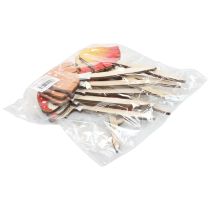 položky Dekoratívne drevené zátky z muchotrávky, kvetinové zátky z dreva 18 cm 12 ks