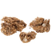 Článok Hnedá melanžová ovčia vlna, prírodná vlna, voľná, na ručné práce, 250 g