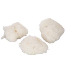 Článok Ovčia vlna voľná, prírodná vlna, biela melanž, všestranná, 250g