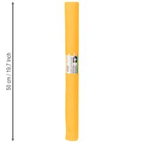 položky Krepový papier na kvetinárstvo, kvetinársky krepový papier, slnečnožltý 50×250cm, 5 kusov