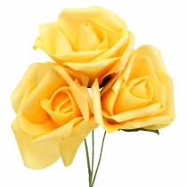 položky Penová ruža Ø10cm žltá 8ks