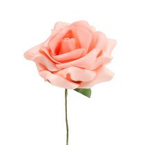 položky Penová ruža Ø 10cm lososová 8ks