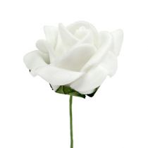 položky Penová ruža Ø 3,5cm biela 48 kusov