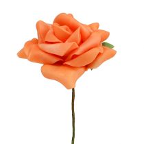položky Penová ruža Ø7,5cm oranžová 18str