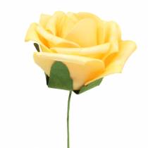 položky Penová ruža Ø7,5cm žltá 18str