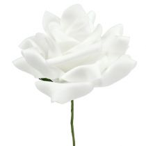 položky Penové ruže biele Ø10cm 8ks