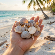 položky Mušle a slimáky Prírodné námorné dekoračné predmety pre štýlový interiérový dizajn 500g