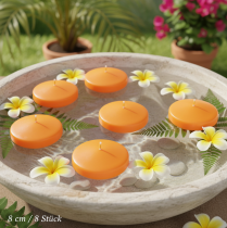 položky Plávajúca sviečka ideálna na romantickú dekoráciu a uvoľnenú atmosféru vo vašom domove, 8 cm, 8 kusov