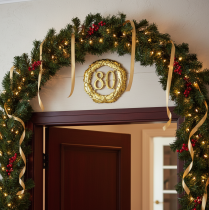 položky Jubilejné číslo 80 v zlate Ø40cm