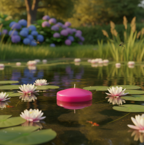 položky Plávajúce sviečky na ozdobu slávnostného stola všetkého druhu, 8 cm, 8 kusov