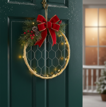 položky Dekoratívne kovové závesné krúžky z rafie, Ø20cm, 4 kusy, boho dekorácia na stenu, dekorácia na okno