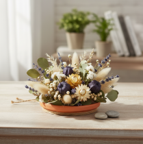 položky Keramická podložka, ozdobná terakotová miska Ø7,5cm