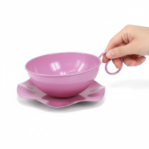 položky Kovový hrnček Ø16cm V9cm Dekoratívny hrnček s podšálkou ružový 2ks