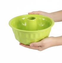 položky Kovová dekoratívna forma na tortu Bundt, jablkovo zelená, Ø23cm V12cm
