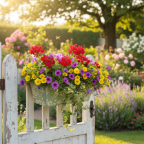 položky Kvetinová krabica s držiakom, balkónová, kovová, 35x15cm, V13cm