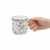 Článok Smaltovaný kvetináč na kvety, Ø11cm