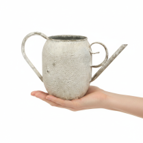 položky Starožitný kovový kvetináč/krhacia kanva, starožitná záhradná dekorácia, 32x10,5x18cm