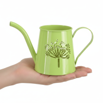 položky Dekoratívna kovová krhlica, dizajn púpavy, zelená, výška 12 cm, 2 kusy, dekoratívna váza, shabby chic