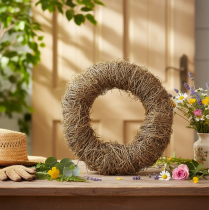 položky Veniec z prírodného materiálu, prírodný dekoratívny veniec na DIY projekty, 35 cm