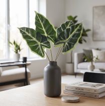 Článok Alocasia Elephant Ear Arrow Leaf Umelé rastliny zelené 55cm
