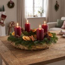 Článok Sada vencov z prírodnej slamy 30 cm Ø 10 kusov - Ideálne na remeslá, adventné vence a pohrebné aranžmány, biologicky odbúrateľné