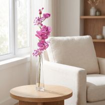 Článok Orchidea Phalaenopsis umelá 6 kvetov fialová 70cm