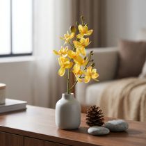 Článok Malá orchidea Phalaenopsis umelá žltá 30cm