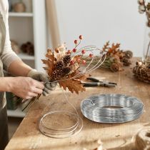 Článok Hliníkový drôt, strieborný, remeselný drôt, dekoratívny drôt, 1,5 mm, 1000 g na šperky, kvetinárstvo a DIY projekty