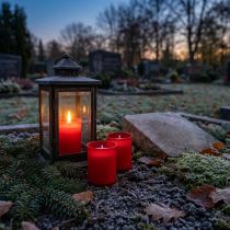 Článok Náhradná sviečka na hrob svetlo náhradná vložka hrobové lampy červená 20 ks