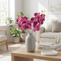Článok Orchidea flambovaná umelá Phalaenopsis fialová 72cm