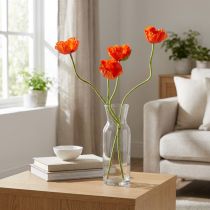Článok Vlčie maky umelé kvety oranžové 58cm–74cm 3ks