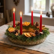 Článok Slamený základ pre veniec, 35 cm, sada 2 kusov, veniec na dvere, adventný veniec