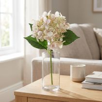 Článok Hydrangea umelý krémový záhradný kvet s púčikmi 52cm