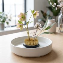 Článok Ježko, Kenzan, Ikebana, strieborný kovový aranžérsky podstavec, okrúhly Ø5cm