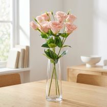 Článok Umelé kvety Eustoma Lisianthus ružová 52cm 5 ks