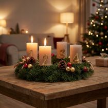 Článok Adventné špendlíky na sviečky, čísla 1 až 4, sada 4 kusov, 4 cm, 4 kusy