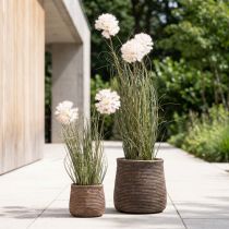 Článok Umelé kvety dekoračný guľový kvet allium okrasná cibuľa umelá 54cm