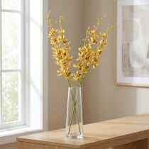 Článok Umelá orchidea Cymbidium ako kvetinová stonka pre elegantnú dekoráciu, 95 cm, 2 kusy