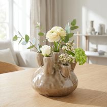 Článok Námorná váza Dekorácia Coral Design Hnedá Ø14,5cm H14cm