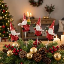 Článok Vianočný trpaslík ozdobný špunt trpaslík Santa Claus 7cm 4 ks