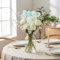Článok Sušené kvety Craspedia, dekoratívna kytica do obývačky, na stôl, na svadbu, 55 cm, 20 kusov