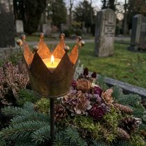 Článok Mosadzná korunka na nalepenie čajovej sviečky Ø9,5 cm V50 cm
