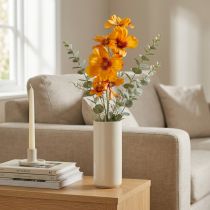 Článok Košík na šperky Cosmea Kosmee umelý kvet oranžový 75cm
