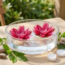 Článok Umelá stolová dekorácia plávajúceho lekna fuchsia Ø15cm 2 ks